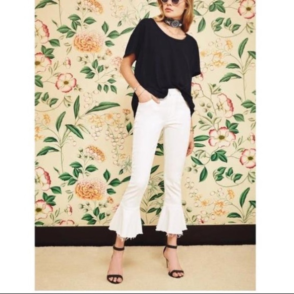 Mother The Cha Cha Fray Glass Slipper Jeans Sz:31